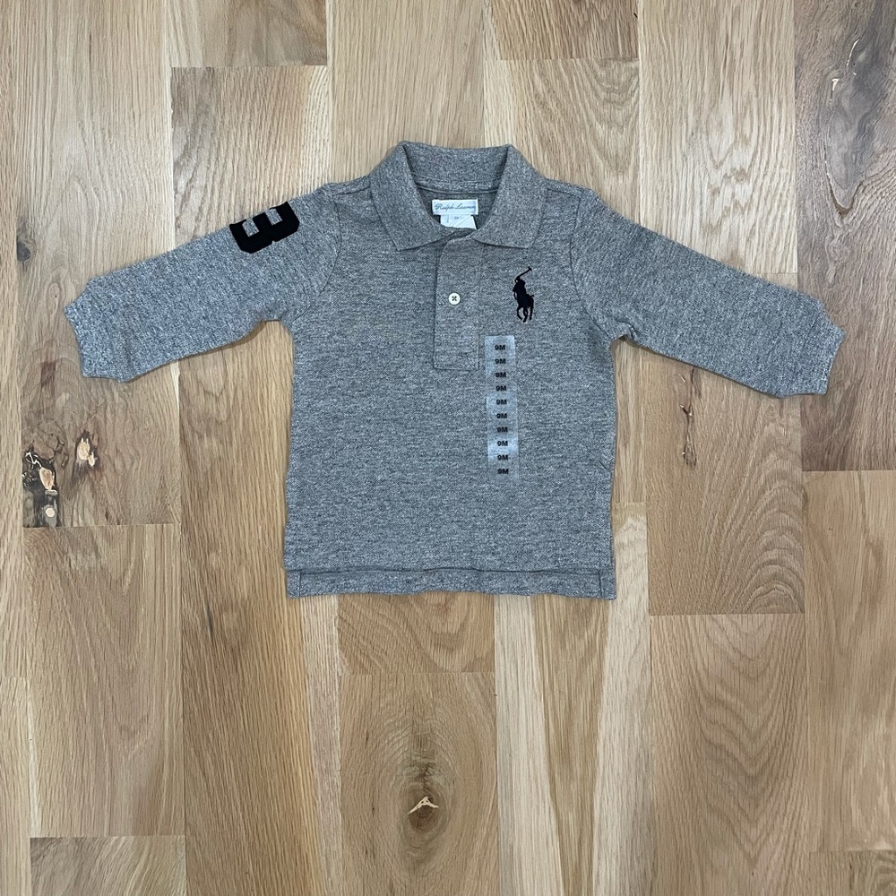 Ralph Lauen LS Polo•sz 9 months•NWT•$39.50